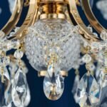 Candelabru Modern HIROHITO 6 Brate din Alama Masiva Placata cu Aur 24Kt, cu cristale SCHÖLER E14 6x40W ORION - imagine 5