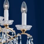 Candelabru Modern HIROHITO 6+6 Brate din Alama Masiva Placata cu Aur 24Kt, cu cristale SCHÖLER E14 12x40W ORION - imagine 5