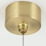 Lampă suspendată TUMBLER, Ø 65cm, G9 6 x 40W abajur glob sticla opal-mat, cadru metal finisaj negru IP 20 ORION - imagine 4