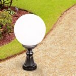 Lampadar pentru exterior REIKA,  E27 1x60W aluminiu finisaj negru inaltime 44cm IP43 ORION