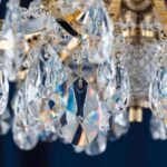 Candelabru Modern HIROHITO 10 Brate din Alama Masiva Placata cu Aur 24Kt, cu cristale SCHÖLER E14 10x40W ORION - imagine 4