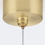 Lampă suspendată TUMBLER, Ø 120cm, G9 12 x 40W abajur glob sticla opal-mat, cadru metal finisaj negru IP 20 ORION - imagine 4