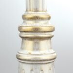 Lampadar pentru exterior PUCHBERG,  E27 1x60W aluminiu finisaj alb/auriu, geam fumuriu inaltime 249cm IP43 ORION - imagine 4
