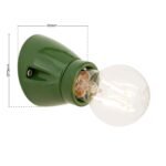 Aplica FROST, oblica, 1 bec E27, ceramică, verde ORION - imagine 7