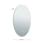 Oglindă baie LED FOCUS, Ø45cm, cu protecție anti-oxidare 18W CCT 3000/4000/5000, Anti-aburire, functie de memorie IP44 ORION - imagine 6