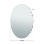 Oglindă baie LED FOCUS, Ø60cm, cu protecție anti-oxidare 25W CCT 3000/4000/5000, Anti-aburire, functie de memorie IP44 ORION - imagine 6