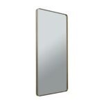 Oglindă ornamentala CARLO, cadru aluminiu auriu mat anodizat, 152-76cm, montare orizontală sau verticală ORION - imagine 2