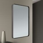 Oglindă ornamentala CARLO, cadru aluminiu negru, 61-91cm, montare orizontală sau verticală ORION