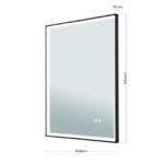 Oglindă baie LED FRAME, 45-60cm, cu protecție anti-oxidare 48W CCT 3000/4000/6000, Anti-aburire, functie de memorie IP44 ORION - imagine 6