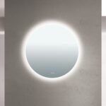 Oglindă baie LED FOCUS, Ø80cm, cu protecție anti-oxidare 27W CCT 3000/4000/6000, Anti-aburire, functie de memorie IP44 ORION