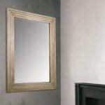 Oglindă ornamentala LIFO, cadru lemn, Ramă fațetată Folie aurie, 110x80cm, montare orizontală sau verticală ORION
