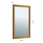 Oglindă ornamentala ELISA, cadru policarbon, Ramă fațetată auriu antic, 120x70cm, montare orizontală sau verticală ORION - imagine 6