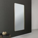 Oglindă ornamentala CARLO, cadru aluminiu auriu mat anodizat, 152-76cm, montare orizontală sau verticală ORION