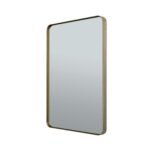 Oglindă ornamentala CARLO, cadru aluminiu auriu mat anodizat, 61-91cm, montare orizontală sau verticală ORION - imagine 2