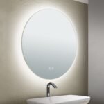 Oglindă baie LED FOCUS, Ø45cm, cu protecție anti-oxidare 18W CCT 3000/4000/5000, Anti-aburire, functie de memorie IP44 ORION