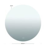 Oglindă baie LED FOCUS, Ø80cm, cu protecție anti-oxidare 27W CCT 3000/4000/6000, Anti-aburire, functie de memorie IP44 ORION - imagine 6