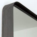 Oglindă ornamentala CARLO, cadru aluminiu negru anodizat, 152-76cm, montare orizontală sau verticală ORION - imagine 4