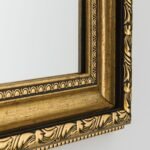 Oglindă ornamentala ELISA, cadru policarbon, Ramă fațetată auriu antic, 120x70cm, montare orizontală sau verticală ORION - imagine 5