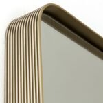 Oglindă ornamentala CARLO, cadru aluminiu auriu mat anodizat, 152-76cm, montare orizontală sau verticală ORION - imagine 4