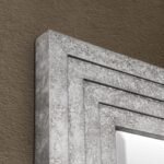 Oglindă ornamentala LIFO, cadru lemn, Ramă fațetată Folie de argint, 110x80cm, montare orizontală sau verticală ORION - imagine 5