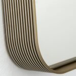 Oglindă ornamentala CARLO, cadru aluminiu auriu mat anodizat, 61-91cm, montare orizontală sau verticală ORION - imagine 4