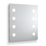 Oglindă baie LED FAME, 60-65cm, cu protecție anti-oxidare 10W CCT 2700/4000/6500, variator tactil IP44 ORION - imagine 2