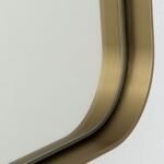 Oglindă ornamentala CARLO, cadru aluminiu auriu mat anodizat, 61-91cm, montare orizontală sau verticală ORION - imagine 5