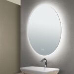 Oglindă baie LED FOCUS, Ø60cm, cu protecție anti-oxidare 25W CCT 3000/4000/5000, Anti-aburire, functie de memorie IP44 ORION