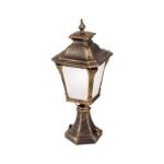 Stalp exterior clasic AIKO Patina AL 11-1139/1 PATINA E27 1x60W Stil Felinar London IP23 H59cm ORION - imagine 5