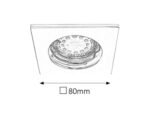 Lumină indirectă Lite, metal crom, GU10 x1 MAX 50W, L80MM, H80MM - imagine 5