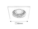Lumină indirectă Lite, metal crom satin, GU10 x1 MAX 50W, L80MM, H80MM - imagine 5