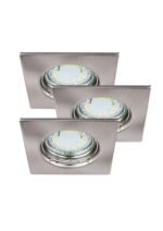 Lumină indirectă Lite, metal crom satin, GU10 x1 MAX 50W, L80MM, H80MM - imagine 4