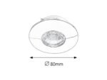Lumină indirectă Randy, plastic crom, LED 4W, Ø80MM - imagine 8