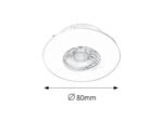 Lumină indirectă Randy, plastic alb, LED 4W, Ø80MM - imagine 8