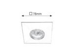 Lumină indirectă Randy, plastic crom, LED 4W, L78MM, H78MM - imagine 8