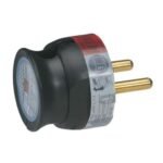 Stecher schuko extra-subtire negru, Legrand