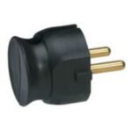Stecher schuko extra-subtire negru, Legrand - imagine 3