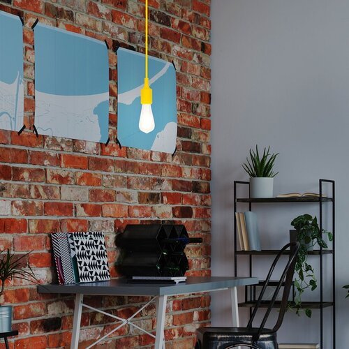 1413-e.jpg Pendul Roxy, Galben, E27 1x60W, Ø80mm, Rabalux - imagine 1