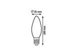 Bec Filament-LED, E14, 4,2W, 470lm, albă naturală 4000K - imagine 2