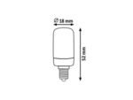 Bec SMD-LED, E14, 1,8W, 120lm, albă naturală 4000K - imagine 2