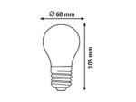 Bec Filament-LED, E27, 6,5W, 800lm, albă naturală 4000K - imagine 3
