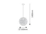Pendul Arsena, metal galben, E27 x1 MAX 60W, Ø300MM - imagine 5
