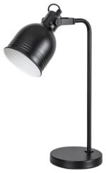 Veioză Flint, metal negru, E14 x1 MAX 25W, Ø140MM, L225MM, H440MM - imagine 3