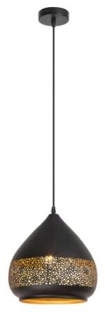 Pendul Kaia, metal negru, E27 x1 MAX 40W, Ø270MM - imagine 3