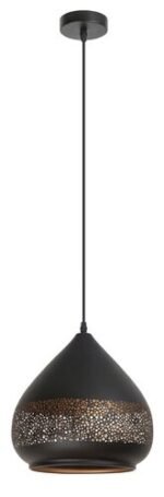 Pendul Kaia, metal negru, E27 x1 MAX 40W, Ø270MM - imagine 4