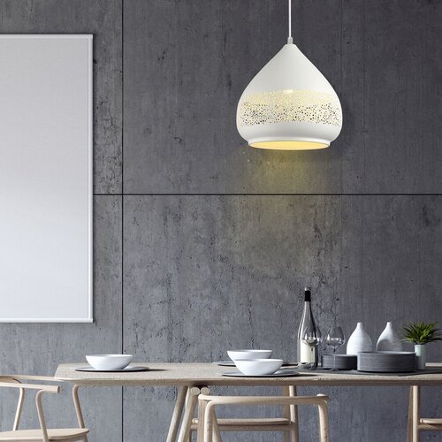 2279-e.jpg Pendul Kaia, metal alb, E27 x1 MAX 40W, Ø270MM - imagine 1