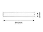 Lampă de dulap/cabinet Soft, plastic argintiu, G13 T8 x1 MAX 18W, L660MM, H90MM - imagine 4
