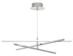 Pendul Meredith, metal crom, abajur alb, LED 18W, Ø600MM - imagine 4