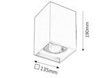 Lumină indirectă Maddox, metal gri, E27 x1 MAX 60W, L135MM, H135MM - imagine 5