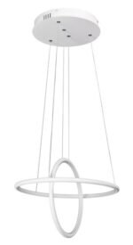 Pendul Donatella, metal alb, LED 37W, L400MM, H300MM - imagine 4